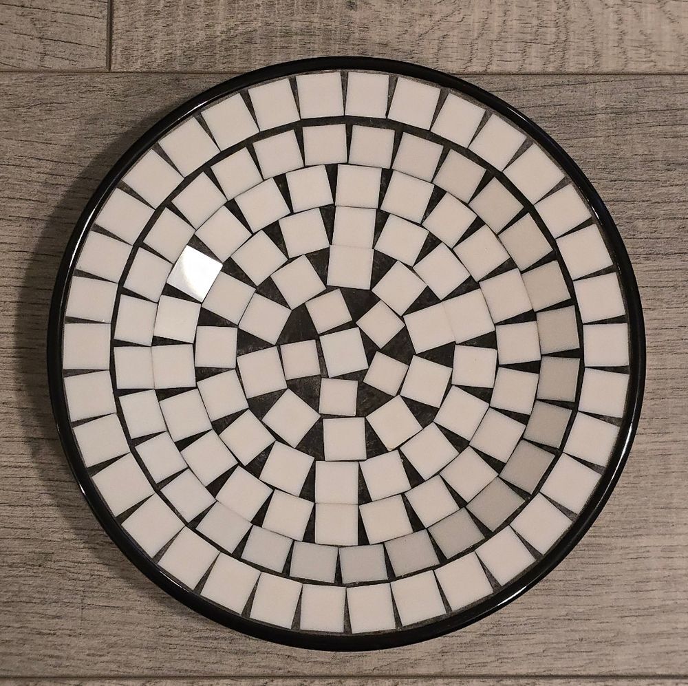 MOSAIC TILE PLATE DENMARK VINTAGE MID CENTURY MODERN TRINKET DISH